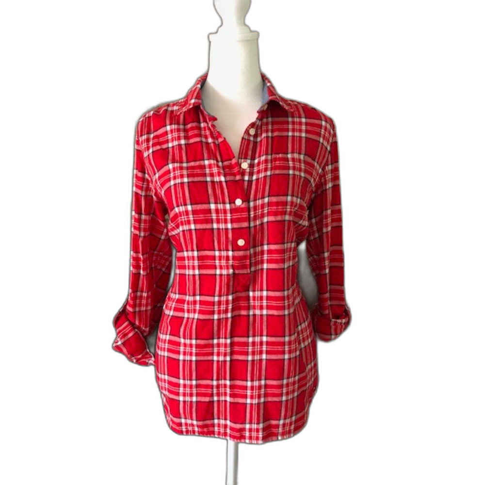 Tommy Hilfiger Long Sleeved Buffalo Plaid Shirt